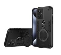 TEYYOS Cover per Motorola Moto G54 5G, Custodia PC/TPU Hybrid Custodie con 360° Supporto, Antiurto Guscio Protezione Bumper Case Caso, Nero