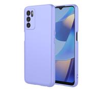TEYYOS Cover per Oppo A16/Oppo A54s/Oppo A16s, Morbida Silicone Liquido Morbido Case Caso, Tre Strati Antiurto Premium Proteggere Custodia, Viola
