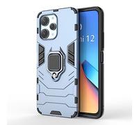 TEYYOS Cover per Xiaomi Redmi 12 4G, Custodia TPU/PC Hybrid Custodie con 360° Supporto, Antiurto Guscio Protezione Bumper Case Caso, Blu