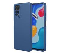 TEYYOS Cover per Xiaomi Redmi Note 11S 4G/Note 11 4G, Morbida Silicone Liquido Morbido Case Caso, Tre Strati Antiurto Premium Proteggere Custodia, Blu