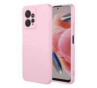 TEYYOS Cover per Xiaomi Redmi Note 12 4G, Morbida Silicone Liquido Morbido Case Caso, Tre Strati Antiurto Premium Proteggere Custodia, Rosa