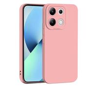 TEYYOS Cover per Xiaomi Redmi Note 13 4G, Design di Protezione per Obiettivi Fotografici, Anti-Caduta, Anti-Impronte Custodia Antiurto Case Sottile in Silicone TPU, Rosa