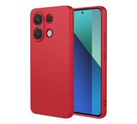 TEYYOS Cover per Xiaomi Redmi Note 13 4G, Morbida Silicone Liquido Morbido Case Caso, Tre Strati Antiurto Premium Proteggere Custodia, Rosso