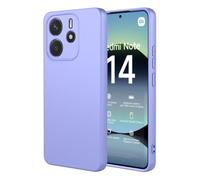 TEYYOS Cover per Xiaomi Redmi Note 14 4G, Morbida Silicone Liquido Morbido Case Caso, Tre Strati Antiurto Premium Proteggere Custodia, Viola