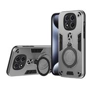 TEYYOS Cover per Xiaomi Redmi Note 14 Pro 5G/Poco X7 5G, Custodia PC/TPU Hybrid Custodie con 360° Supporto, Antiurto Guscio Protezione Bumper Case Caso, Argento