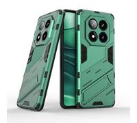 TEYYOS Cover per Xiaomi Redmi Note 14 Pro 5G/Poco X7 5G, Custodia Protettiva con Supporto, Robusto Antiurto TPU Dual Layer Armour Case - Verde