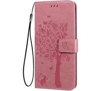 TEYYOS Custodia Folio per Honor Magic7 Lite/Magic7 Lite 5G, Cover in PU/TPU Pelle Flip Portafoglio con Contanti e Schede Slot, Telefono Case Custodie - Rosa