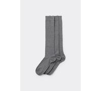 Tezenis 3 X Calzino Lungo Cotone Leggero Uomo Grigio Taglia Taglia Unica