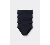 Tezenis 4 Paia di Slip Basici in Cotone Bimbo Bambino Blu Taglia 2-3 A (92-98 cm)