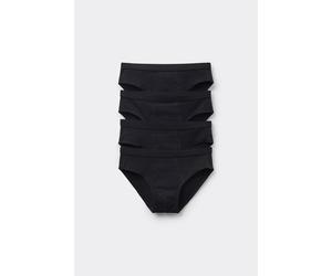 Tezenis 4 Paia di Slip Basici in Cotone Bimbo Bambino Nero Taglia 2-3 A (92-98 cm)