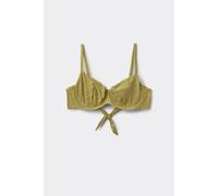 Tezenis Bikini Balconcino Sparkling Touch Verde Oliva Donna Verde Taglia 5