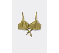 Tezenis Bikini Balconcino Sparkling Touch Verde Oliva Donna Verde Taglia 6