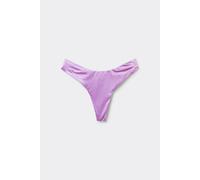 Tezenis Bikini Brasiliano Sgambato Stondato Shiny Glam Lilla Donna Viola Taglia M
