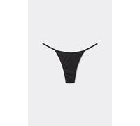 Tezenis Bikini Perizoma Sgambato Tanga Micro Riciclata Donna Nero Taglia S