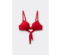 Tezenis Bikini Push-Up Leggermente Imbottito Timeless Look Rosso Gloss Donna Rosso Taglia 1