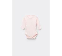 Tezenis Body Bebè Manica Lunga in 100% Cotone Tinta Unita Rosa Taglia 12-18