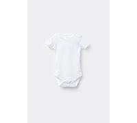 Tezenis Body Bebè Mezza Manica in 100% Cotone Tinta Unita Bianco Taglia 18-24