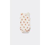 Tezenis Body Bebè Spalla Larga in 100% Cotone Stampato Avorio Taglia 12-18