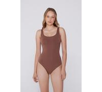 Tezenis Body con Brassiere Spalla Larga Light Touch Donna Marrone Taglia L