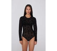 Tezenis Body Manica Lunga Girocollo Velvet Noir Donna Nero Taglia L