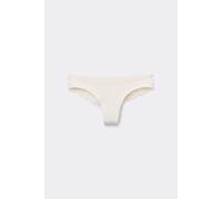 Tezenis Brasiliana Taglio Vivo Cotone Organico e Pizzo Riciclato Donna Avorio Taglia M