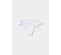 Tezenis Brasiliana Taglio Vivo Cotone Organico e Pizzo Riciclato Donna Bianco Taglia S