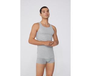 Tezenis Canotta a Costine Spalla Larga in Cotone Uomo Uomo Grigio Taglia XL