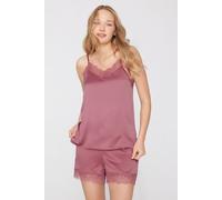 Tezenis Canotta con Spalline Sottili in Raso e Pizzo Donna Rosa Taglia L