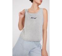 Tezenis Canotta Spalla Larga Cotone Stampato Donna Grigio Taglia S