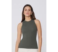 Tezenis Canotta Spalla Vogatore Cotone a Costine Donna Verde Taglia S