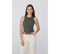 Tezenis Canotta Spalla Vogatore Cotone a Costine Donna Verde Taglia XS