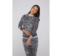 Tezenis Maglia Manica Lunga Girocollo con Stampa. Donna Grigio Taglia M