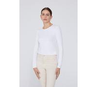 Tezenis Maglia Manica Lunga Girocollo Cotone Organico Elasticizzato Donna Bianco Taglia XL