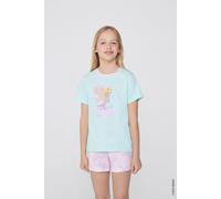 Tezenis Pigiama Corto Cotone Bimba con Stampa Barbie Bambina Rosa Taglia 8-9
