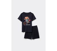 Tezenis Pigiama Corto Cotone Bimbo Stampa Superhero Bambino Nero Taglia 8-9 A (128-134 cm)