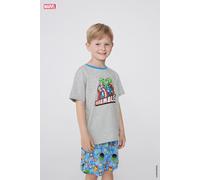 Tezenis Pigiama Corto in Cotone Bimbo Marvel Avengers Bambino Grigio Taglia 10-11