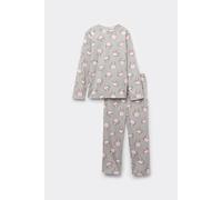 Tezenis Pigiama Lungo Bimba Cotone Stampa Gattini Bambina Grigio Taglia 6-7