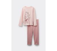 Tezenis Pigiama Lungo Bimba in Cotone Stampa Cane Bambina Rosa Taglia 8-9 A (128-134 cm)