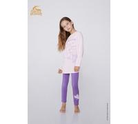 Tezenis Pigiama Lungo Bimba Stampa Unicorn Academy Bambina Viola Taglia 10-11