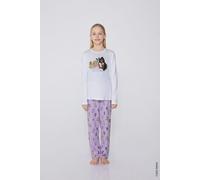 Tezenis Pigiama Lungo Cotone Stampa Barbie Bimba Bambina Rosa Taglia 10-11