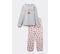 Tezenis Pigiama Lungo in Cotone Stampa Orsetti Donna Grigio Taglia L