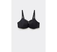 Tezenis Reggiseno Balconcino in Pizzo Riciclato Prague Full Cover Donna Nero Taglia 3D