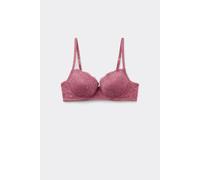 Tezenis Reggiseno Balconcino Leggermente Imbottito Pizzo Riciclato Wien Donna Rosa Taglia 4D