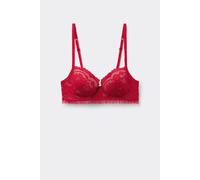 Tezenis Reggiseno Balconcino Leggermente Imbottito Wien Romantic Fantasy Donna Rosso Taglia 2D