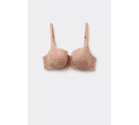 Tezenis Reggiseno Balconcino Pizzo Riciclato Full Coverage Prague Donna Naturale Taglia 2E