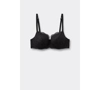 Tezenis Reggiseno Balconcino Pizzo Riciclato Full Coverage Prague Donna Nero Taglia 3B