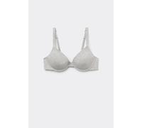 Tezenis Reggiseno Cotone Organico Push-up Athens Donna Grigio Taglia 2C