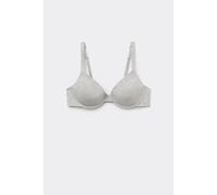 Tezenis Reggiseno Cotone Organico Push-up Athens Donna Grigio Taglia 3B