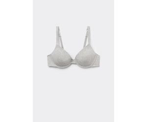 Tezenis Reggiseno Cotone Organico Push-up Athens Donna Grigio Taglia 3C