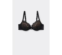 Tezenis Reggiseno Push-Up Athens Dark Romance Donna Nero Taglia 5B